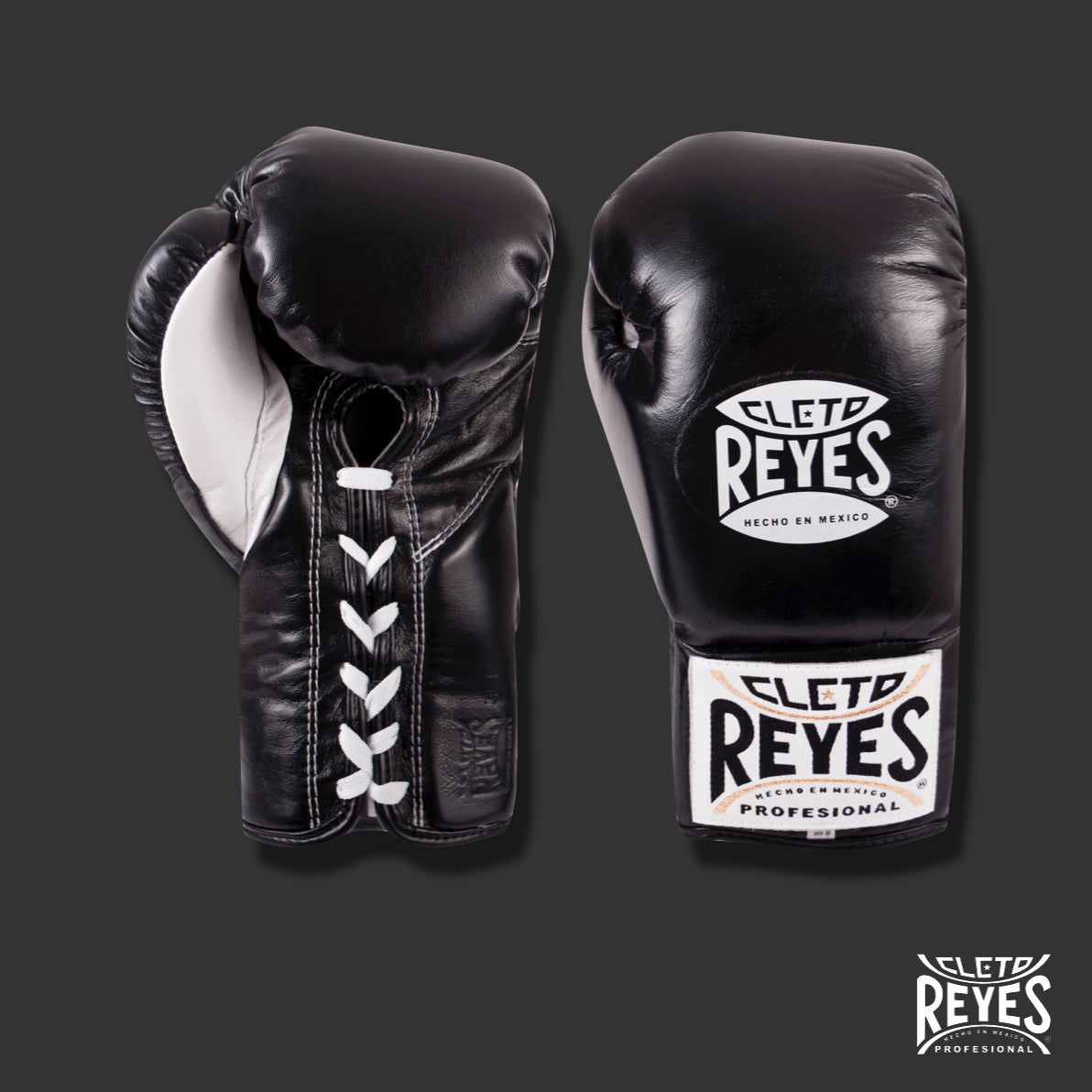 Guante Profesionales de Pelea en Cuero - 10oz / Negro